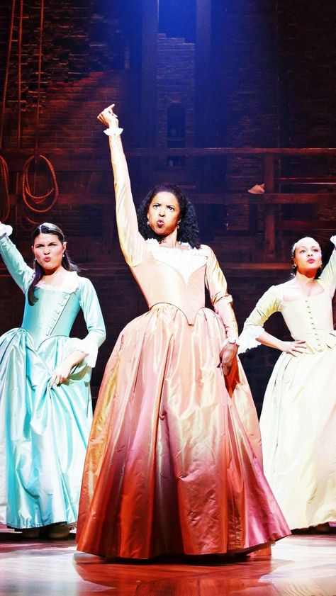 @hamiltonlockscreens on Tumblr Hamilton Lockscreen, Hamilton Angelica, The Schuyler Sisters, Hamilton Stickers, Hamilton Lyrics, Renée Elise Goldsberry, Eliza Schuyler, Hamilton Wallpaper, Schuyler Sisters