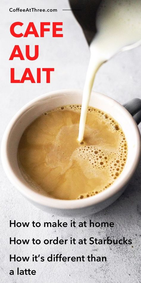 Cafe Latte Recipe, How To Make Cappuccino, Cafe Du Monde Coffee, Homemade Cafe, Superfood Coffee, Cappuccino Recipe, Coffee With Milk, Cold Brew Recipe, Sweet Cafe