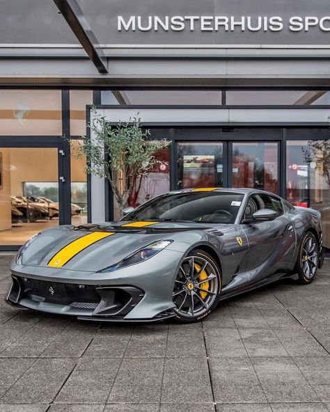 Ferrari 812 Competizione, Bespoke Cars, Ferrari 812, Dream Car Garage, Cool Car Pictures, Bmw 2002, White Car, Ferrari Car, Blue Car