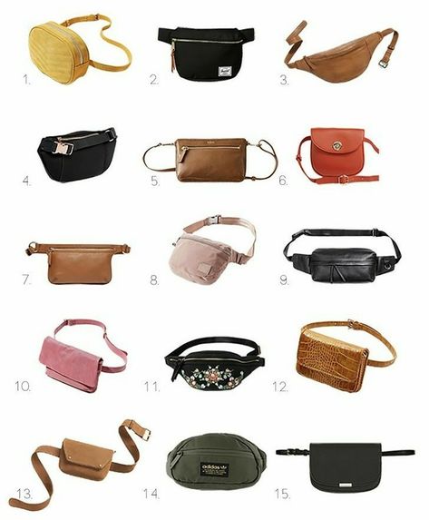 Bum Bag Outfit, Fanny Pack Fashion, Belly Bag, Waist Purse, Bum Bags, Sac Diy, Fanny Bag, Lv Bags, Leather Belt Bag