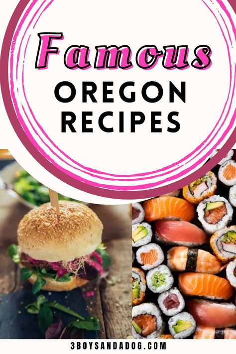 Famous Oregon Recipes include corndogs, dumplings, fish and chips, veggie burgers, marionberry pie, steamer clams, and sushi. These popular recipes will remind you of the best part of being in Oregon. Oregon Recipes, Savory Chex Mix Recipes, Savory Chex, Marionberry Pie, American Cuisine Recipes, Steamer Clams, South American Recipes, Chex Mix Recipes, Homemaking Tips