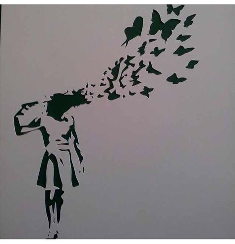 Banksy Banksy Tattoo, Acab Tattoo, Banksy Stencil, Stencil Street Art, Banksy Graffiti, Banksy Art, Street Art Banksy, Black And White Art Drawing, Sketch Tattoo Design