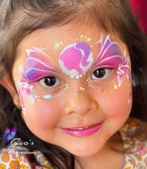 Barbie Face Painting Ideas, Barbie Face Paint, Easy Face Painting Designs, Princess Face Painting, Girl Face Painting, Barbie Face, Face Paints, Face Painting Easy, Kids Face Paint