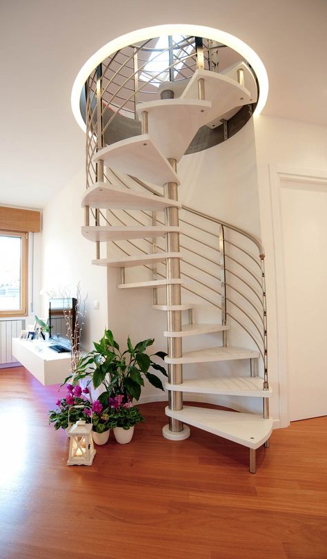 سلالم حلزونية, Round Stairs, Spiral Stairs Design, درج السلم, Tiny House Stairs, Stairway Design, Stairs Design Modern, Modern Stairs, Home Stairs Design