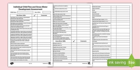 Fine Motor Assessment, Developmental Milestones Toddlers, Developmental Milestones Checklist, National Quality Framework, Gross Motor Development, Skills Assessment, Assessment Checklist, Report Card Comments, Occupational Therapy Activities