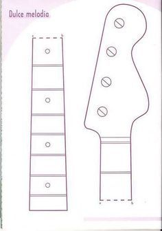 Cardboard Guitar, Acoustic Guitar Cake, Stencils Patterns, Music Cakes, Guitar Cake, Guitar Patterns, 2 Cake, Cake Templates, Music Crafts