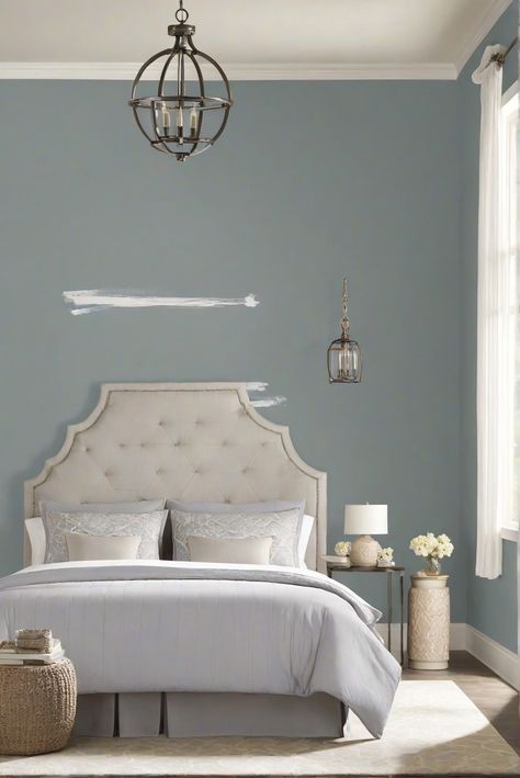 bedroom interior design, paint color trends, bedroom décor ideas, interior design inspiration Salty Dog Paint Sherwin Williams, Sw Salty Dog, Alabaster Cabinets, Alder Wood Kitchen Cabinets, Pine Kitchen Cabinets, Osb Wood, Paint Guide, Color Bedroom, Solid Wood Kitchen Cabinets