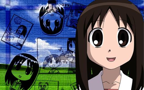 Azumanga Daioh Wallpaper Pc, Osaka Azumanga, Mai Waifu, Azumanga Daioh, Dog Icon, Silly Girls, Cool Wallpapers, Im Going Crazy, Silly Pictures