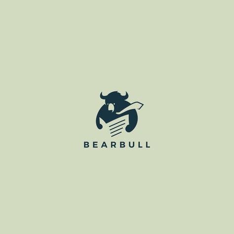 bear and bull mashup logo design Logo Intelligent, Finance And Accounting, Banks Logo, Clever Logo, Logo Shapes, Finance Logo, Logo Design Inspiration Branding, Financial Logo, Accounting Logo