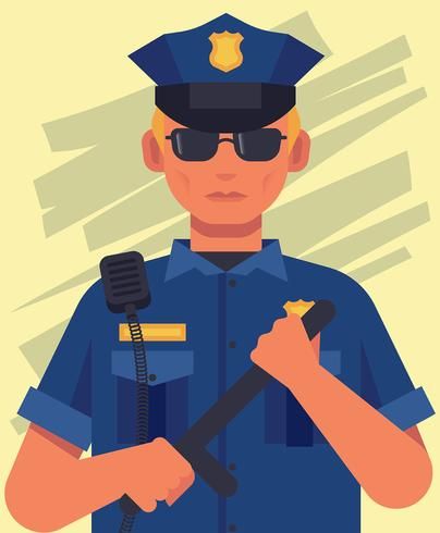 Police Officer Illustration, Fifa Ultimate Team, Illustration Character Design, Police Officer, Vector Logo, Vector Art, Illustration Design, Coloring Books, Vector Free