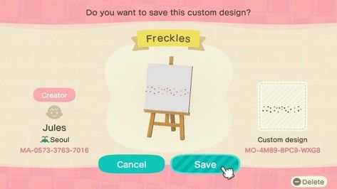 Acnh Custom Design, Acnh Custom Designs, Eyebrow Design, Cheek Makeup, Animal Crossing Characters, Face Paint Makeup, Freckle Face, Design Library, Animal Crossing Pocket Camp