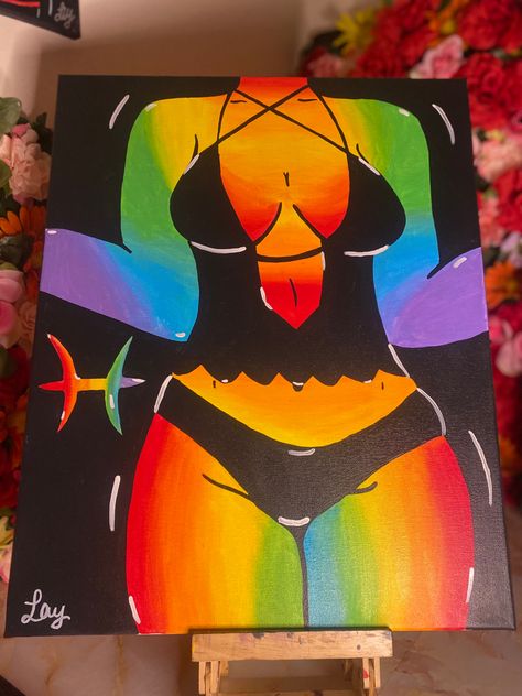 Thermal Art, Canvas Painting Easy, Boyfriend Things, Sip And Paint, Prismacolor Art, Canvas Drawing, Painting Easy, Canvas Drawings, Canvas Painting Designs