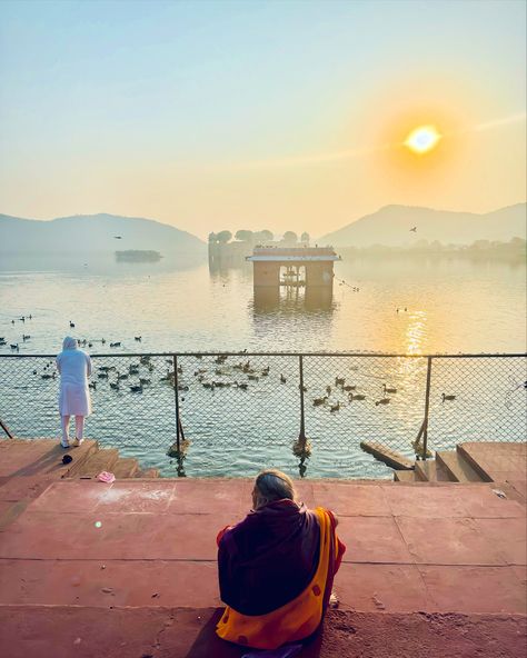 The old woman and Jal Mahal, a timeless tableau, painted by the rising sun and framed by the ethereal mist. . . . . . . #galleryjpr #jaipurgallery #jaipur #jalmahal #jaipurtourism #pinkcityjaipur #jalmahalpalace #jaipurpeople #jaipur_diaries Jal Mahal, The Rising Sun, Asia Destinations, Old Woman, Rising Sun, Jaipur, The Old, Mist, Tourism