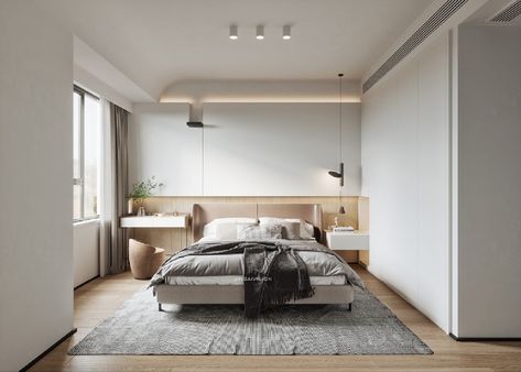 Rustic Loft Bedroom, Muji Style Interior, Muji Style, Interior Minimal, Rustic Loft, Loft Bedroom, Hotel Room Design, Bungalow Design, Private House