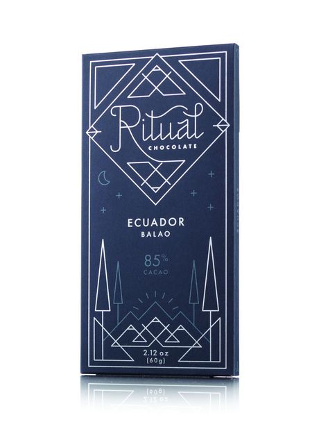 Ritual Chocolate | Dieline - Design, Branding & Packaging Inspiration Ritual Chocolate, Snack Swaps, Chic Branding, Craft Chocolate, Truffle Boxes, Chocolate Packaging Design, Luxury Packaging Design, Candy Packaging, Chocolate Art