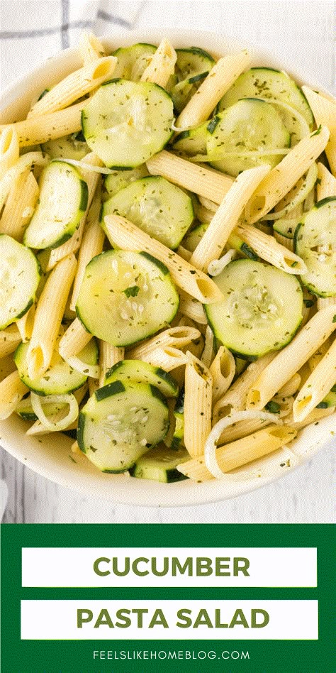 Veggies For Easter, Cucumber Pasta, Cucumber Pasta Salad, Side Dishes For A Crowd, Creamy Pasta Salad, Meal Sides, Dishes For A Crowd, Creamy Pasta Salads, 4th Of July Food