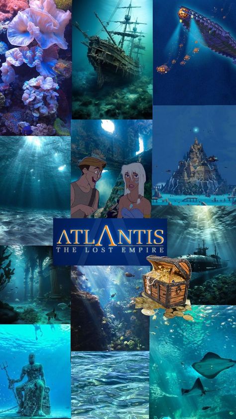 #atlantis #sea #ocean #disney #wallpaper #greekmythology #lostcity Atlantis Wallpaper, Atlantis Aesthetic, Atlantis Disney, The Lost City Of Atlantis, City Of Atlantis, Wallpaper Ocean, Lost City Of Atlantis, Atlantis The Lost Empire, Ocean Coral