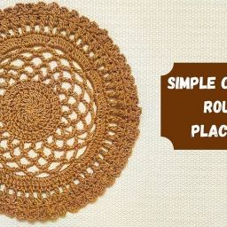 How to Make a Crochet Washcloth, Easy Boho Headband, Simple Round Crochet Placemat — Craftorator Crochet Circle Table Mat, Free Crochet Round Placemat Patterns, Easy Placemats, Placemat Patterns, Crochet Placemat, Round Crochet, Round Placemat, Crochet Placemats, Crochet Washcloth