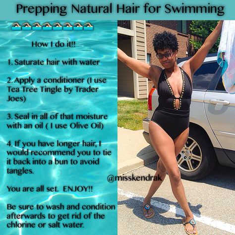 Swim Hair Care, African American Hair Care, Natural Hair Diy, Swimming Hairstyles, Beach Hairstyles Medium, Pool Hairstyles, Hair Locks, Beach Hairstyles, Natural Haircare