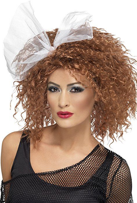 Madonna Fancy Dress, 1980 Hairstyles, 80s Wig, 80's Hairstyle, Fancy Dress Wigs, 80s Fancy Dress, Look 80s, Picture Day Hair, 80s Hair