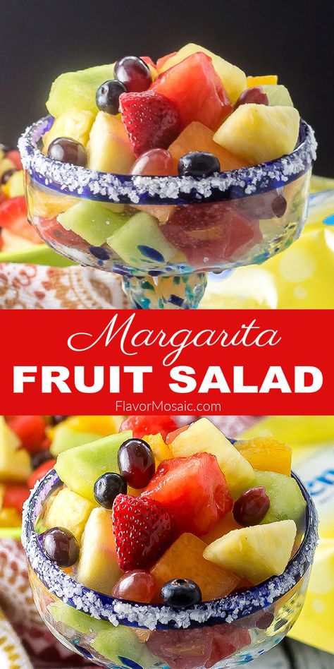 Watermelon Cantaloupe Fruit Salad, Margarita Salad, Honeydew Recipes, Honeydew Melon Recipes, Watermelon Fruit Bowl, Cup Desserts, Virgin Margarita, Fruit Desserts Easy, Melon Salad