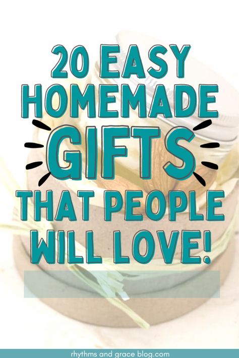 Homemade Gifts For Friends, Easy Homemade Gifts, Handmade Gifts For Friends, Easy Handmade Gifts, Easy Diy Christmas Gifts, Christmas Gifts To Make, Diy Gifts For Friends, Friends Diy, Easy Diy Gifts