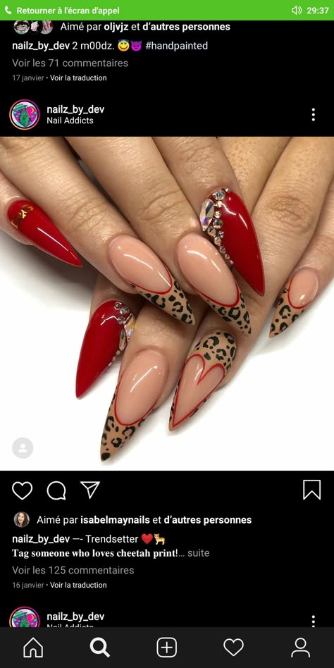 Cheetah Print Nails, Cheetah Nails, Valentine Nail Art, Leopard Print Nails, Nail Design Inspiration, Print Nails, Leopard Nails, Pretty Nail Art Designs, Pink Nail Designs