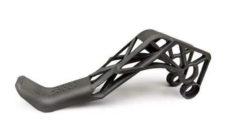 This DMLS 3D printed bicycle handlebar showcases how 3D printing & topology optimization enhances the development of the bicycle industry. The optimized structural design and material selection significantly improve the performance, reducing weight and strengthening overall dynamics.  See more:  #custom #3dprint #metal #titanium #bike #topology Topology Optimization Design, Topology Optimization, Bicycle Handlebars, Cargo Bike, Bike Frame, Cnc Machine, Metal Casting, Tricycle, Car Model