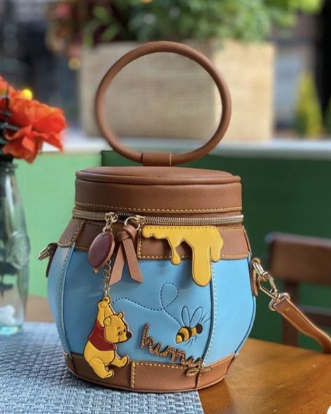 Winnie The Pooh Disneybound, Winnie The Pooh Honey Pot, Pooh Honey Pot, Winnie The Pooh Hunny, Disney Purses, Disney Bags Backpacks, Winnie The Pooh Honey, Disney Purse, Cute Mini Backpacks