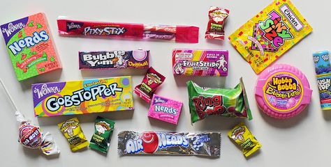 Gen Z Candy - 2000s popular treats. Sweet Retreat idea, or Sweet Culture Retreat. Dance Party Theme, 90s Candy, 90s Food, 90s Dance, 90s Theme Party, Party Like Its 1999, Y2k Party, Dance Themes, Popsugar Food