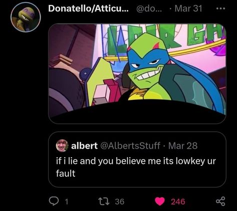 Rottmnt Leo, Teenage Turtles, Tmnt Leo, Turtle Tots, Ninja Turtles Funny, Ninja Turtles Art, Tmnt Turtles, Believe Me, Twitter Header