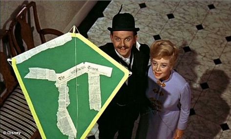 Mary Poppins Musical, Mary Poppins Movie, Michael Banks, Mary Poppins Party, Mary Poppins 1964, Carl Fredricksen, Jane And Michael, Fly A Kite, Disney Live Action Movies