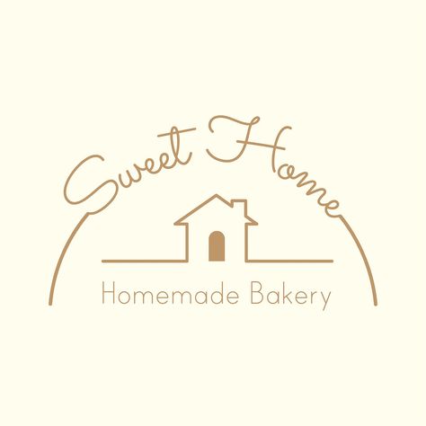 Homemade Logo Design, Homemade Bakery Logo Design, Bread Logo Design, Logo Dessert, Bread Logo, Cafe Branding Design, Food Company Logo, Dessert Logo, Homemade Bakery