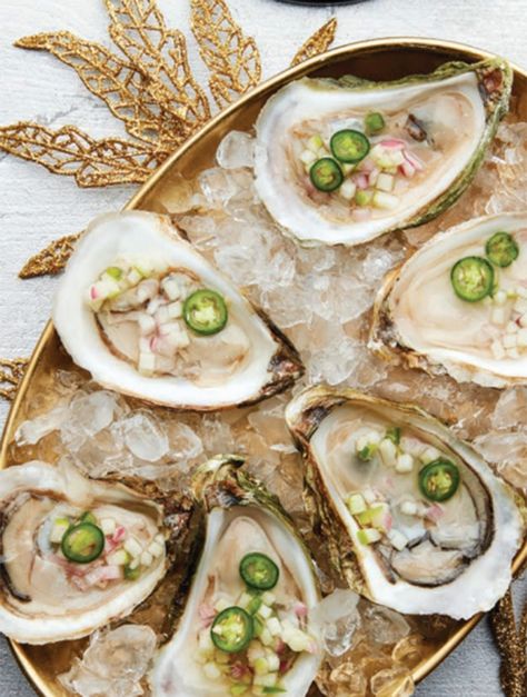 Recipe Detail Page | LCBO Oyster Mignonette Recipe, Apple Mignonette, Mignonette Sauce Oysters, Mignonette Recipe, Oyster Recipe, Oysters On The Half Shell, Martha Stewart Home, Oyster Recipes, Homemade Sushi