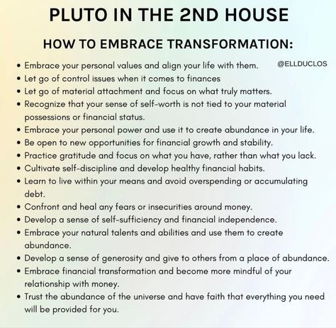 Pluto Second House, Pluto In 2nd House, Control Issues, Personal Values, Self Concept, Astrology Chart, Personal Power, Self Discipline, Natal Charts