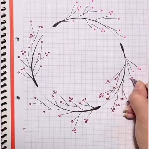 Improve Drawings, May Bullet Journal, Giving Plate, Front Page Design, Interior Architecture Drawing, Beautiful Wallpapers For Iphone, Circle Drawing, Hand Lettering Drawing, Flower Circle