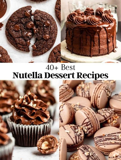 These Nutella dessert recipes are a delightful way to indulge in the rich and creamy flavors of everyone's favorite hazelnut spread. Best Nutella Recipes, Nutella Dessert Recipes, Holiday Recipes Christmas Desserts, Nutella Mug Cake, Nutella Lover, Nutella Fudge, Nutella Desserts, Cupcakes Recipes, Chewy Peanut Butter Cookies