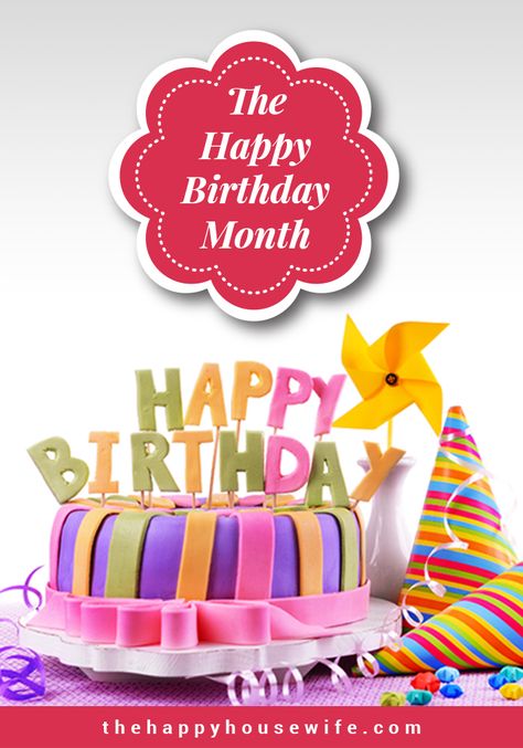 Do you have a family member with a birthday coming up? Make their birthday extra special with The Happy Birthday Month. #HappyBirthday #birthdaypartyideas #birthdaygiftideas #uniquebirthdayideas Happy Birthday Month Wishes, Birthday Month Wishes, Happy Birthday Month, Unique Birthday Ideas, Happy Housewife, Homemaking Tips, Mom Encouragement, Happy Birthday Wishes Quotes, Happy July