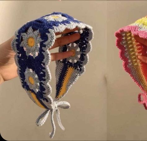 Free crochet pattern for tulip hairband Crochet Fishnet Gloves, Crochet Flower Bandana, Crochet Fishnet, Fishnet Gloves, Crochet Bandana, Crochet Tutorial Pattern, Crochet Fairy, Crochet Stitches Guide, Flowers Crochet