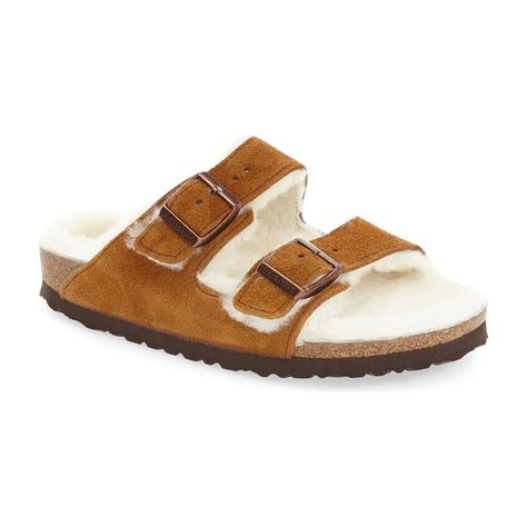 Fuzzy Birkenstocks, Birkenstocks Outfit, Birkenstock Slippers, Fuzzy Sandals, Birkenstock Style, Nordstrom Sale, Cute Slippers, Birkenstock Sandals, Birkenstock Arizona