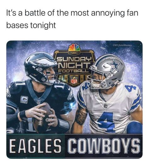 Eagles Vs Cowboys, Cowboys Vs Eagles, Football Eagles, Eagles Football Team, Sunday Night Football, Philadelphia Sports, Tony Romo, Double Team, Nfl Memes