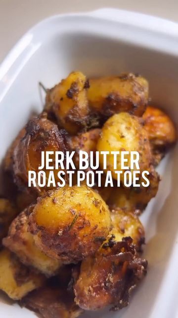 Carribean Food Sides, Jamaican Potatoes, Caribbean Potatoes, Caribbean Vegetables Side Dishes, Jamacian Food Sides, Caribbean Cookout, Jerk Vegetables, Jerk Potatoes, Parboiled Potatoes