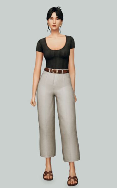 (99+) ♡ on Tumblr Sims 4 Khaki Pants, Sims 4 Teacher Outfit, Sims 4 Cc Pants Maxis Match, Sims Pants, Two Earrings, Cc Shoes, The Sims 4 Download, Teacher Outfit, Shoes Outfit