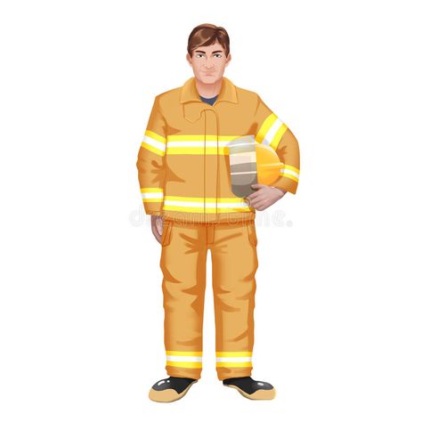 Smiling Fireman royalty free illustration Realistic Cartoon Style, Illustration Realistic, Realistic Cartoons, Character Design Illustration, Style Background, Concept Illustration, Free Illustration, Cartoon Style, Free Illustrations