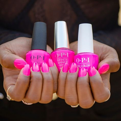 Hot Pink Nail Polish, Wedding Nail Polish, Blush Pink Nails, Bright Pink Nails, Neon Pink Nails, Pink Nail Colors, Hot Pink Nails, Pink Stuff, Nail Colours