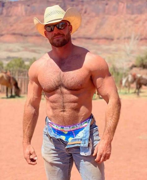 Male Muscle, Mostly Hairy Cowboy Men, Male Muscle, Handsome Cowboys, Muscle Boy, Muscle Hunks, Ginger Men, Rugged Men, Beefy Men, Shirtless Men