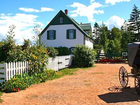 The real Green Gables in Cavendish, Prince Edward Island. The farm was owned by the McNeil family, who were cousins of author Lucy Maud Montgomery. Prince Edward Island Canada, Eastern Canada, Anne With An E, Anne Shirley, Prince Edward Island, Anne Of Green, Ansel Adams, Prince Edward, Anne Of Green Gables