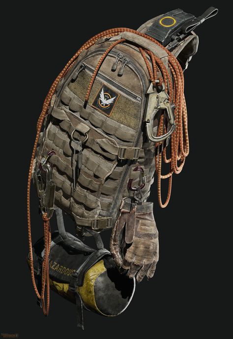 Backpack Production Guide: Texturing Tips Division 2, Tac Gear, Tactical Gear Loadout, Tactical Backpack, Tactical Bag, Marvelous Designer, The Division, Military Gear, Edc Gear