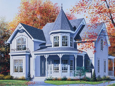 Queen Anne House Plans, Victorian House Plan, Queen Anne House, Victorian House Plans, Victorian Style House, Victorian Style Homes, Monster House Plans, This Old House, Victorian Architecture