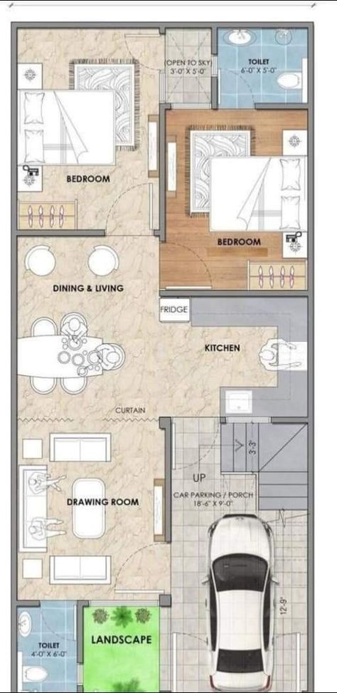 Smart House Plans, South Facing House, West Facing House, 2bhk House Plan, House Main Gates Design, Indian House Plans, Little House Plans, Modern Small House Design, Building Plans House